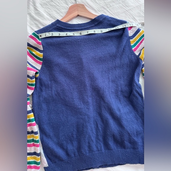Mini Boden Fun Rabbit Cardigan& mini boden Sleeve Blouse set both size 11-12 - Picture 2 of 9